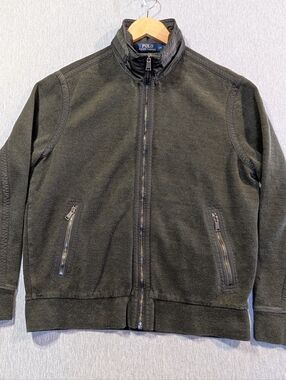 Polo Ralph Lauren Woven Jacket Women's Large Green Full Zip